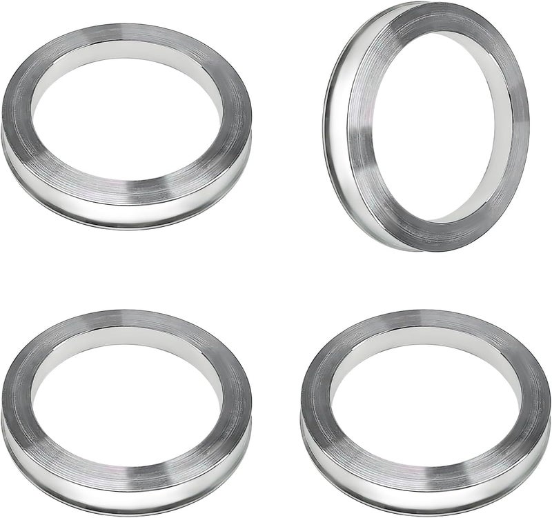 MTRPS 4 PCS Hub Centric Rings, 56 ID to 73 OD Aluminum Alloy Wheel Center Bore Shaft Shock Absorbing Spacer, Wheel Hubrings Compatible with Most Vehicles - Image 1